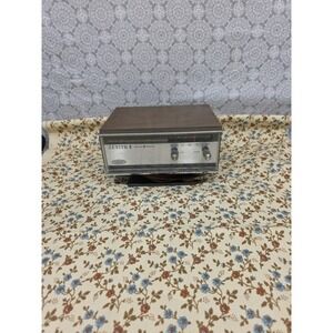 Vintage Zenith Solid State‎ Circle of Sound AM Radio Tabletop Wood Grain